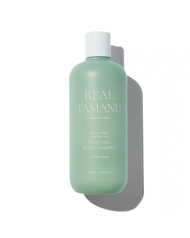 RATED GREEN REAL TAMANU COLD PRESSED TAMANU OIL SOOTHING SCALP SHAMPOO - ШАМПУНЬ З ОЛІЄЮ ТАМАНУ, 400МЛ