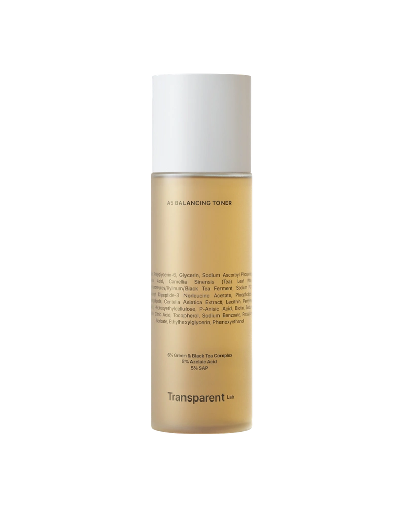 Балансуючий тонер з антиоксидантною та очищувальною дією transparent lab a5 balancing toner, 130 мл