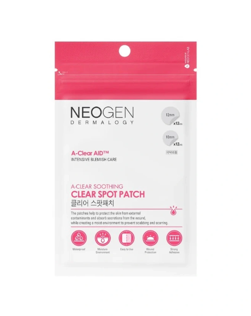 Патчі від прищів neogen dermalogy a-clear soothing clear spot patch, 24 шт