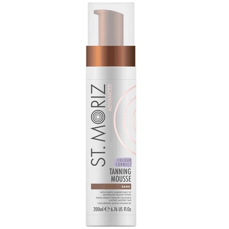 ST. MORIZ Advanced Colour Correcting Tanning Mousse Dark - Мус для корекції автозасмаги , 200 мл