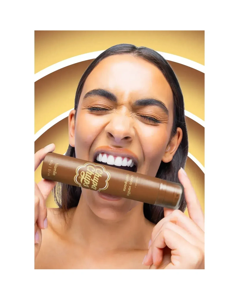 Зубна паста з шоколадно-ванільним смаком Hismile Chupa Chups Choco Vanilla Toothpaste, 60 мл
