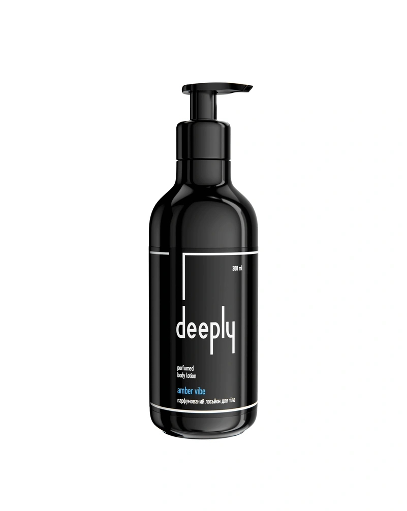 Парфумований лосьйон для тіла deeply amber vibe perfumed body lotion, 300 мл