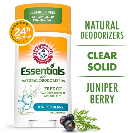 ARM & HAMMER ESSENTIALS NATURAL DEODORANT - ДЕЗОДОРАНТ ДЛЯ ЖІНОК І ЧОЛОВІКІВ ( ЛОХИНА ), 70Г