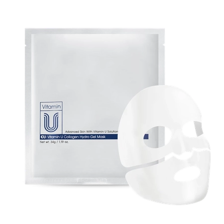 Гідрогелева маска подвійної дії для наповнення та сяйва шкіри CU SKIN Vitamin U Collagen Hydro gel mask, 34 г