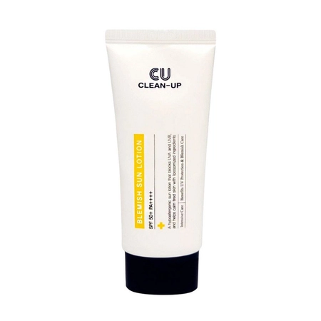 CU SKIN Clean Up Blemish Sun Lotion SPF 50+ PA++++ -Легкий сонцезахисний лосьйон SPF 50+ PA ++++, 60 мл.