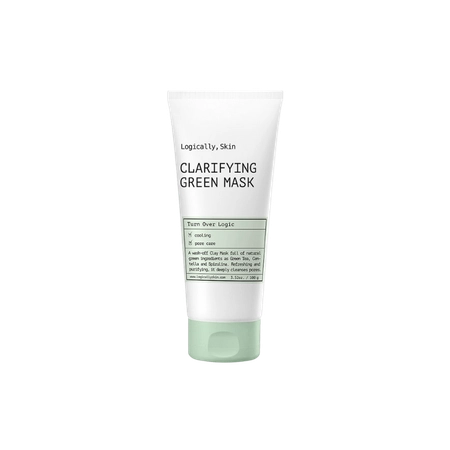 Очищувальна маска з глиною та спіруліною Logically, Skin Clarifying Green Mask, 100 г.