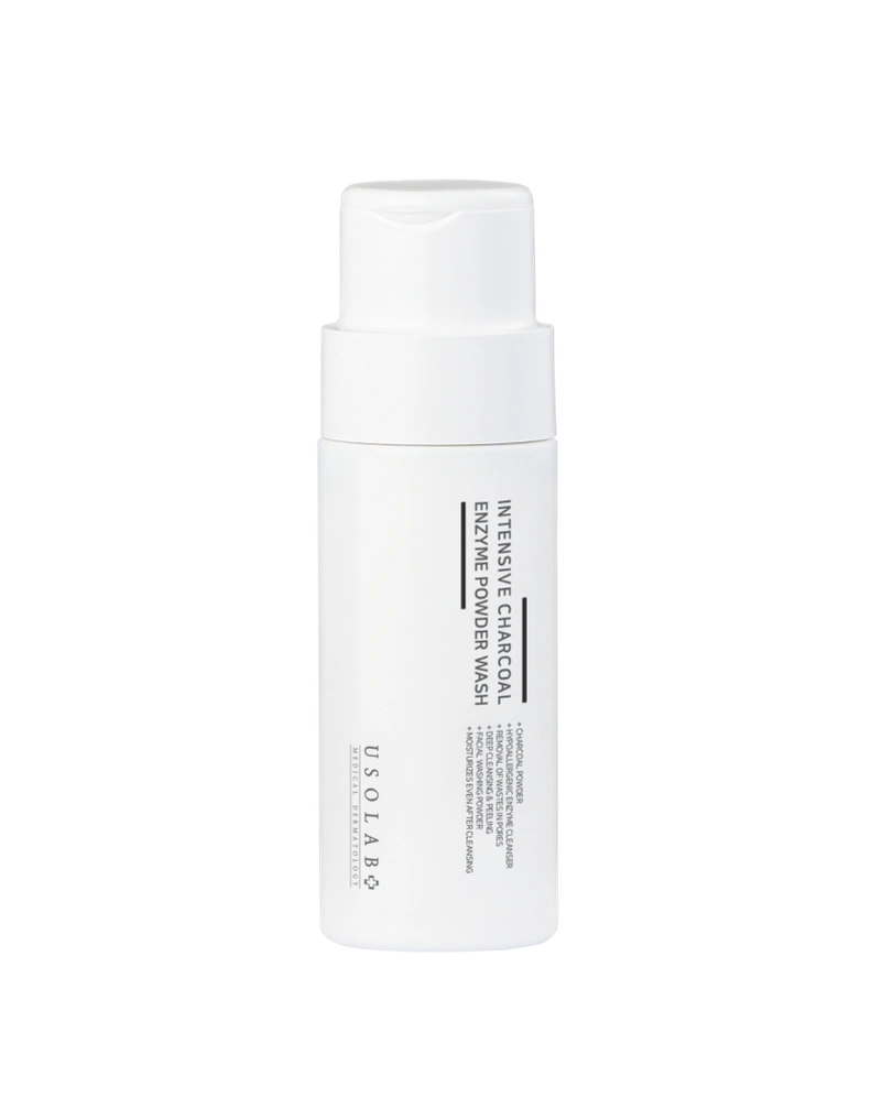Вугільна ензимна пудра usolab intensive charcoal enzyme powder washm, 50 г