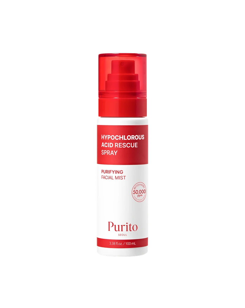 Спрей с гипохлоритной кислотой purito seoul hypochlorous acid rescue spray, 100 мл
