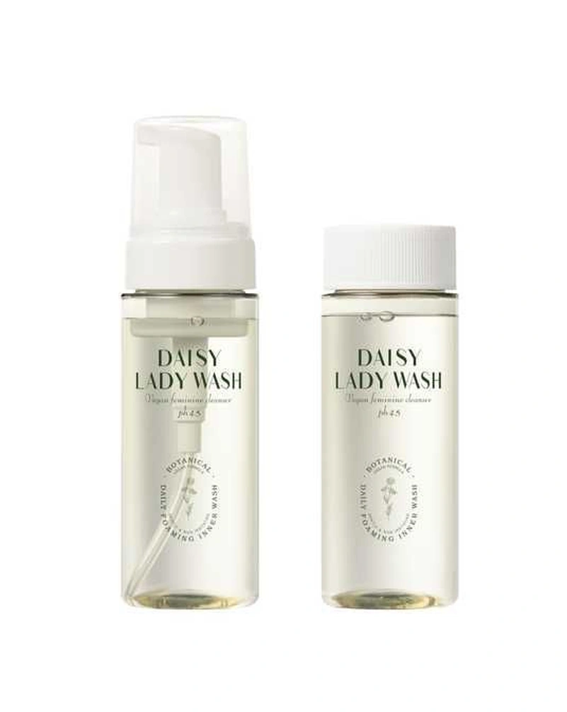 Веганська пінка для інтимної гігієни з запасним блоком cu skin dr. solution daisy lady wash 150 мл + 150 мл