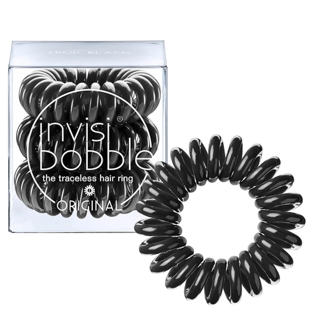 INVISIBOBBLE ORIGINAL True Black - Резинка-браслет для волосся (чорна),3 шт.