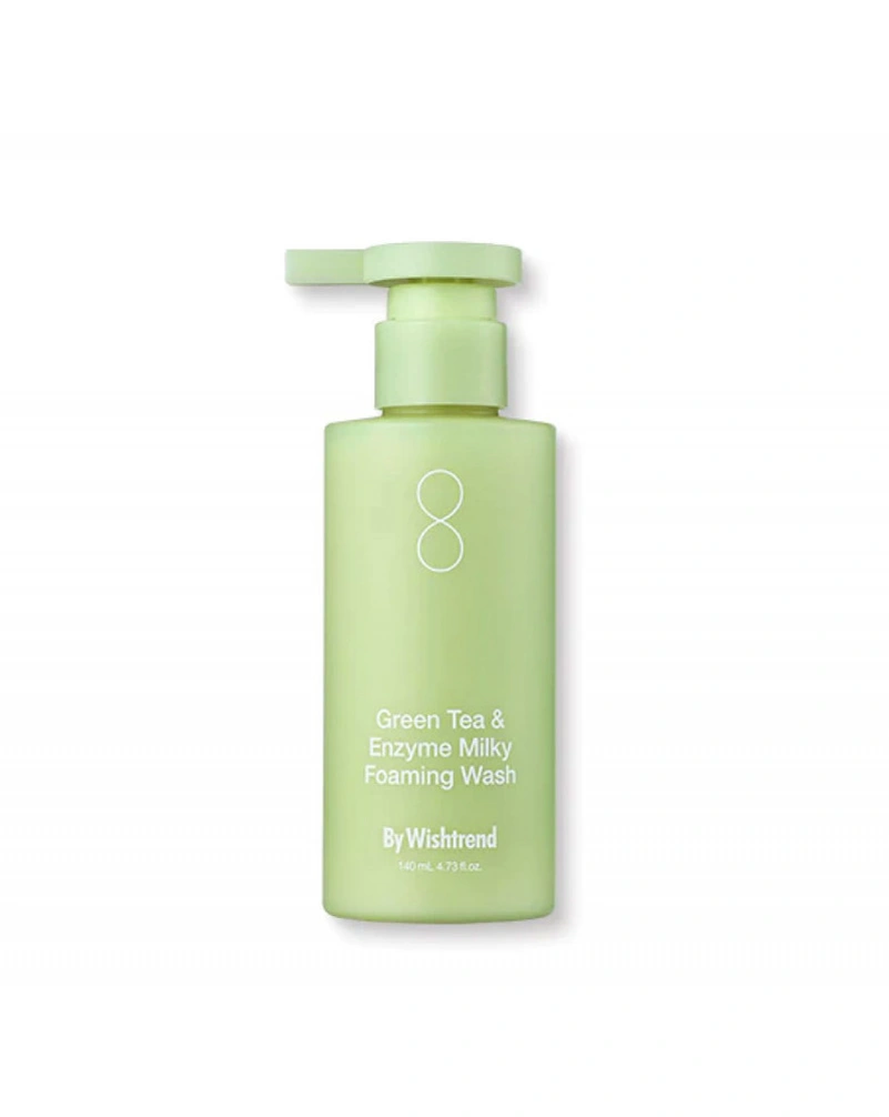 BY WISHTREND Green Enzyme Foaming Wash - Пінка для вмивання з зеленим чаєм та ензимами,140 мл.