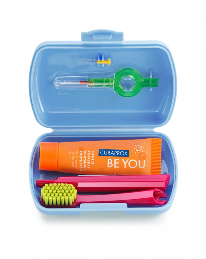 CURAPROX TRAVEL SET "BE YOU",BLUE - ДОРОЖНІЙ НАБІР (СИНІЙ)