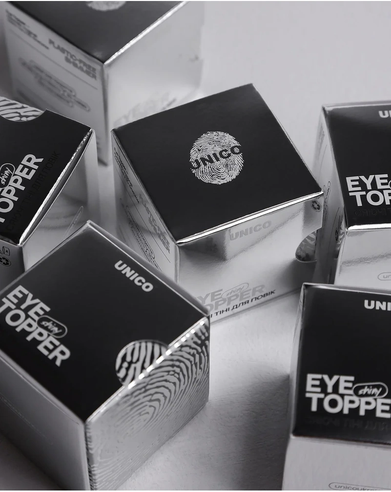 Cяючі тіні для повік з 3Д-блиском UNICO Shiny Eye Topper Muse, 7 гр