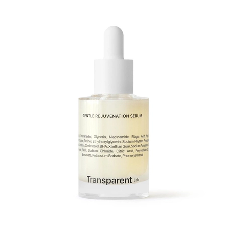 Transparent-Lab Gentle Rejuvenation Serum - Освітлюючий серум проти старіння з ніацинамідом та ретинолом , 30 мл .