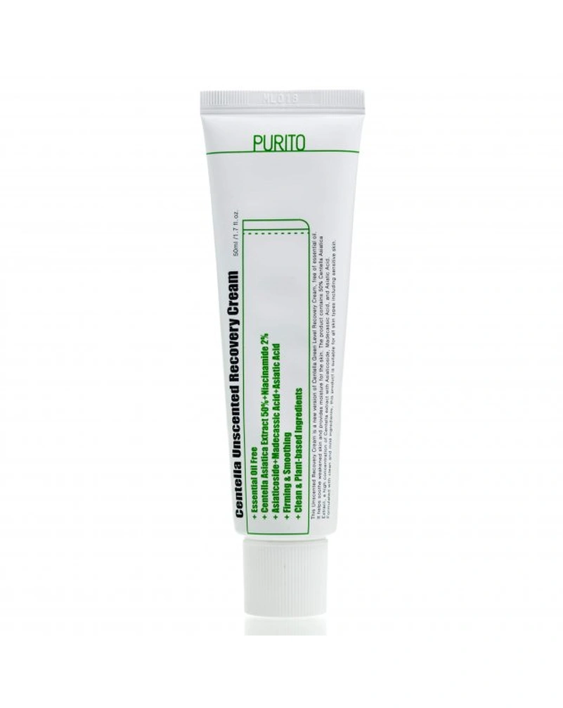 PURITO CENTELLA UNSCENTED RECOVERY CREAM - КРЕМ З ЦЕНТЕЛЛОЮ, 50МЛ