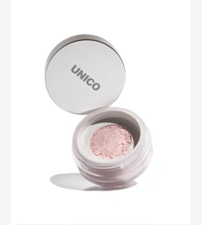 Рожева сяйлива фінішна пудра для обличчя UNICO Setting & Finishing Powder Pink Aura, 10 г