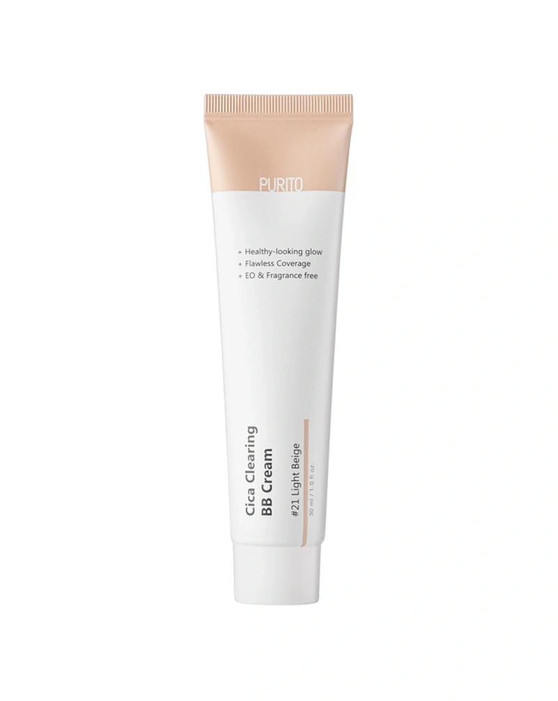 PURITO CICA CLEARING BB CREAM - BB-КРЕМ ДЛЯ ЧУТЛИВОЇ ШКІРИ З ЕКСТРАКТОМ ЦЕНТЕЛЛИ(№21) , 30МЛ