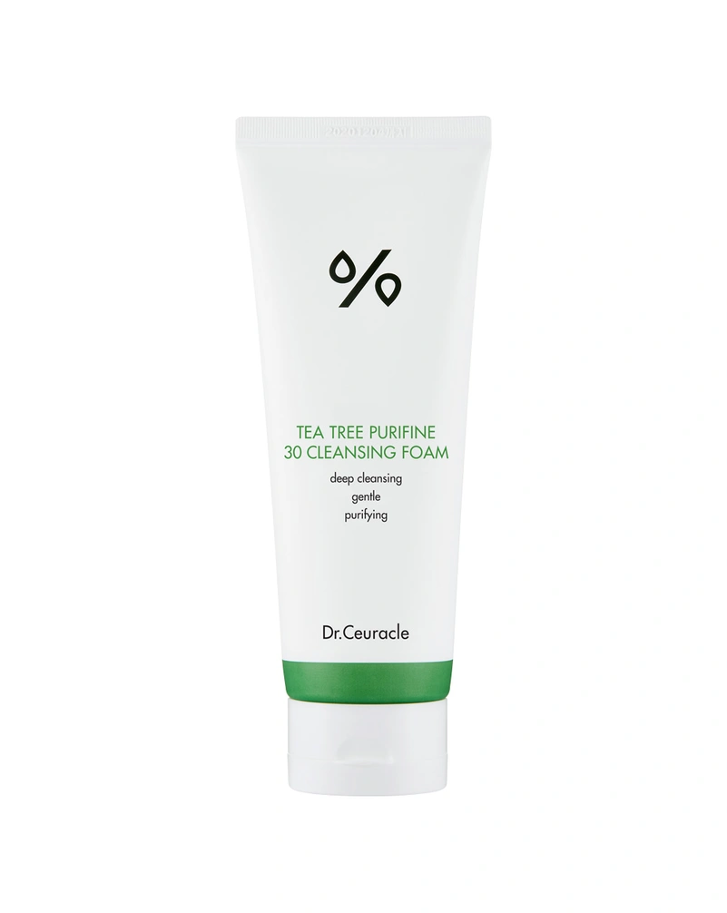 Dr. Ceuracle Tea Tree Purifine 30 Cleansing Foam - Гель-пінка для вмивання з екстрактом чайного дерева