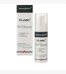 Активний протизапальний крем з бензоїл пероксидом 4% Braderm Kurac Cream, 30 мл