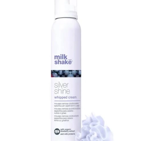 Крем-піна для укладки світлого волосся Milk Shake Silver Shine Whipped Cream, 200 мл