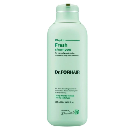 МІЦЕЛЯРНИЙ ШАМПУНЬ ДЛЯ ЖИРНОЇ ШКІРИ ГОЛОВИ DR.FORHAIR PHYTO FRESH SHAMPOO, 500 МЛ