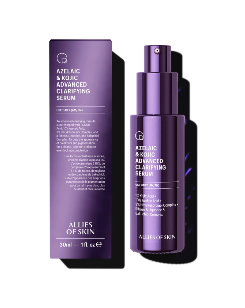 Осветительная сыворотка с азелаиновой кислотой Allies of Skin Azelaic & Kojic Advanced Clarifying Serum, 30 мл