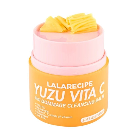 Очищающий бальзам-гоммаж с экстрактом юдзу LALARECIPE Yuzu Vita C 3in1 Gommage Cleansing Balm, 50 мл