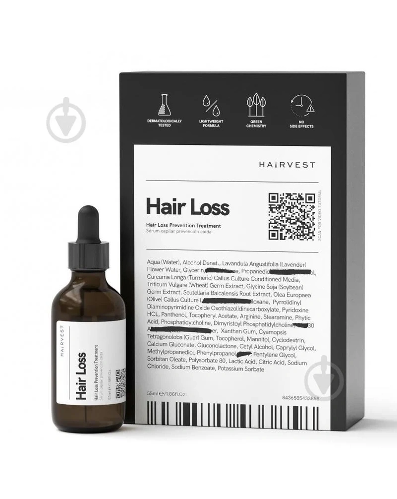 HAIRVEST Hair Loss - Профілактика випадіння волосся, 55 мл.