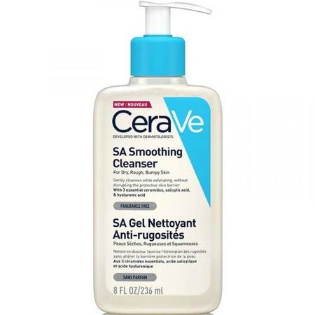 CERAVE SA SMOOTHING CLEANSER - ОЧИЩАЮЩИЙ ГЕЛЬ С САЛИЦИЛОВОЙ КИСЛОТОЙ, 236МЛ