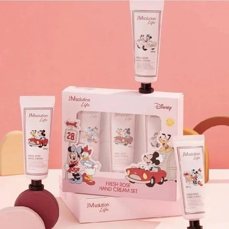 JMsolution Life Marine Life Fresh Rose  Hand Cream Set Disney - Набір зволожувальних кремів для рук, 3х50 мл.