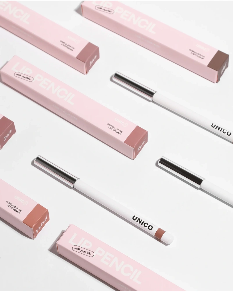 Карандаш для губ UNICO Lip Pencil With Peptides Diva