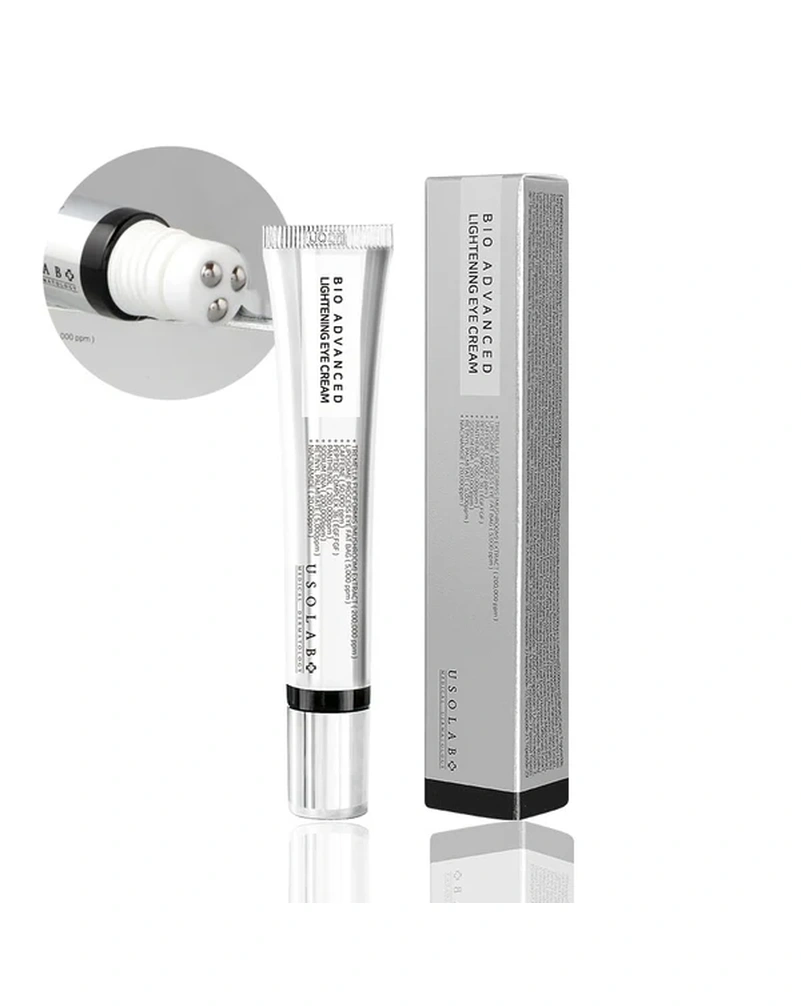 Освітлюючий, протинабряковий та омолоджуючий крем для очей usolab bio advanced lightening eye cream, 25 мл