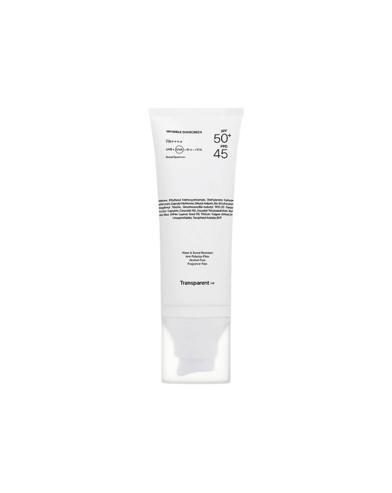 Легкий сонцезахисний крем-серум transparent-lab invisible sunscreen spf 50, 100 мл