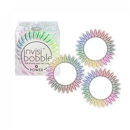 INVISIBOBBLE POWER Magic Rainbow - Резинка-браслет для волосся (прозора/веселкова),3 шт.