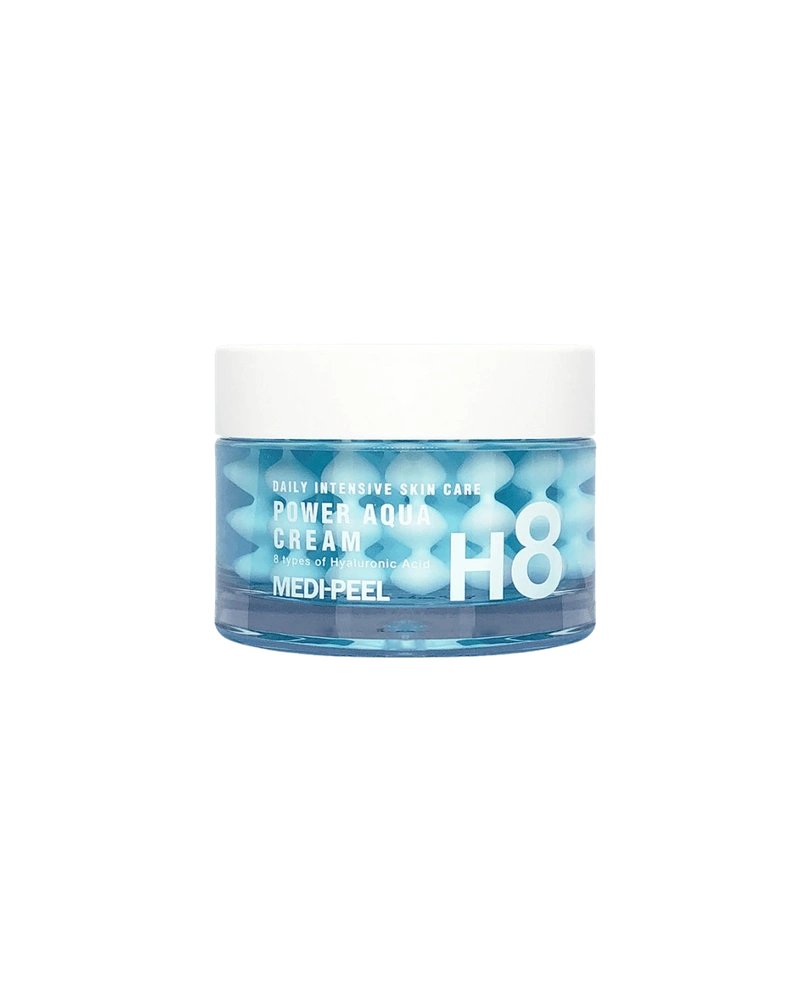 Зволожуючий крем для обличчя із пептидними капсулами medi-peel power aqua cream, 50 мл