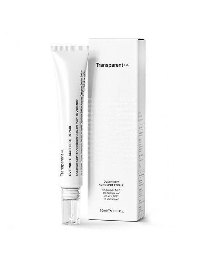 TRANSPARENT LAB ADULT ACNE TREATMENT - НІЧНИЙ ЗАСІБ ВІД ПРИЩІВ, 30 МЛ.