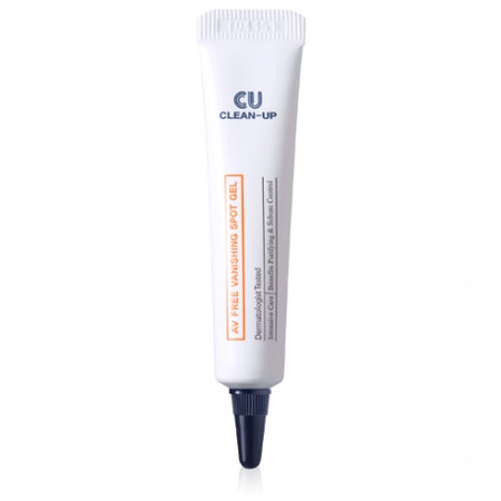 CU SKIN Claean-Up AV Free Vanishing Spot Gel - Точковий гель від висипань із саліциловою кислотою та цинком , 10 мл.