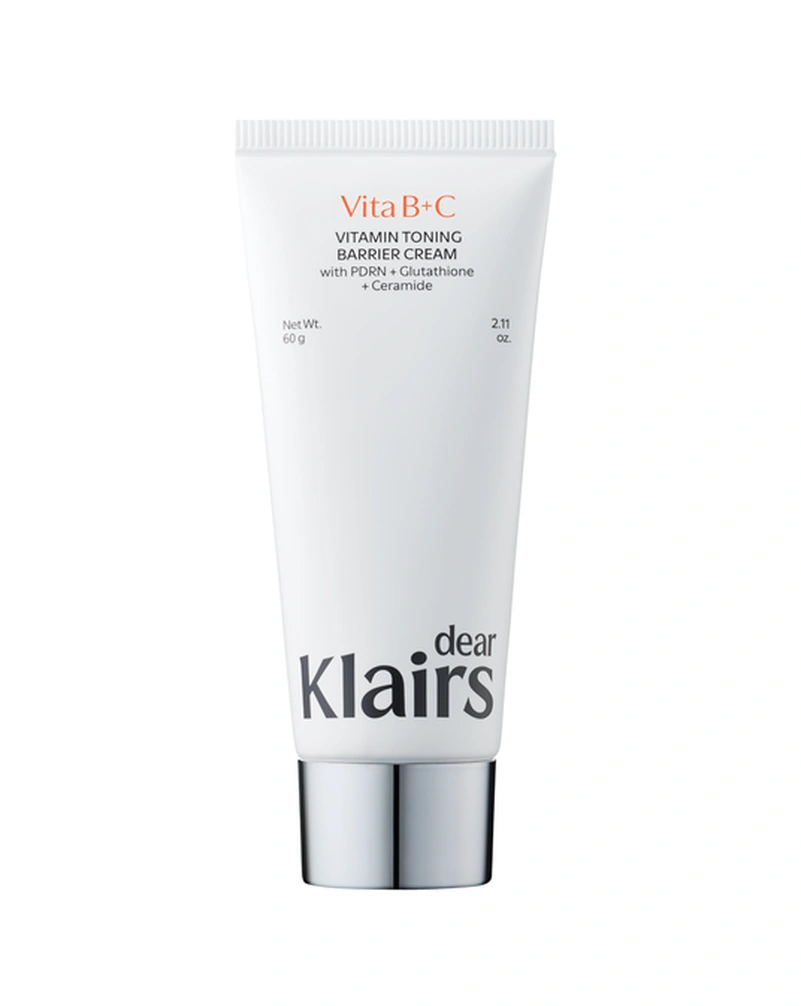 Вітамінний тонізуючий бар’єрний крем dear, klairs vitamin toning barrier cream, 60 мл