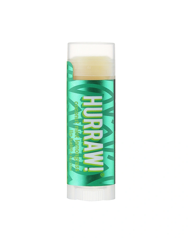 HURRAW! PITTA COCONUT, MINT, LEMONGRASS LIP BALM - БАЛЬЗАМ ДЛЯ ГУБ "КОКОС, М'ЯТА, ЛЕМОНГРАС", 4,8Г