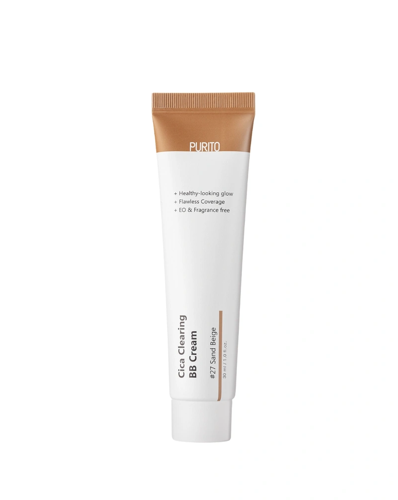 PURITO CICA CLEARING BB CREAM - BB-КРЕМ ДЛЯ ЧУТЛИВОЇ ШКІРИ З ЕКСТРАКТОМ ЦЕНТЕЛЛИ, 30 МЛ 27 ТОН