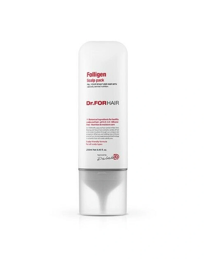 DR.FORHAIR FOLLIGEN SCALP PACK - ОЗДОРОВЛЮЮЧА МАСКА ДЛЯ ШКІРИ ГОЛОВИ, 250МЛ