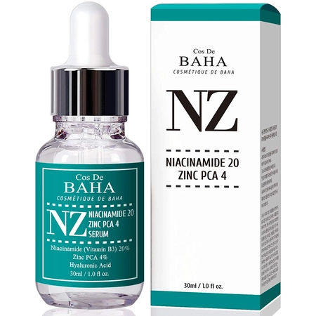 COS DE BAHA NIACINAMIDE 20% + ZINC 4% SERUM- СИРОВАТКА З НІАЦИНАМІДОМ, 30 ML