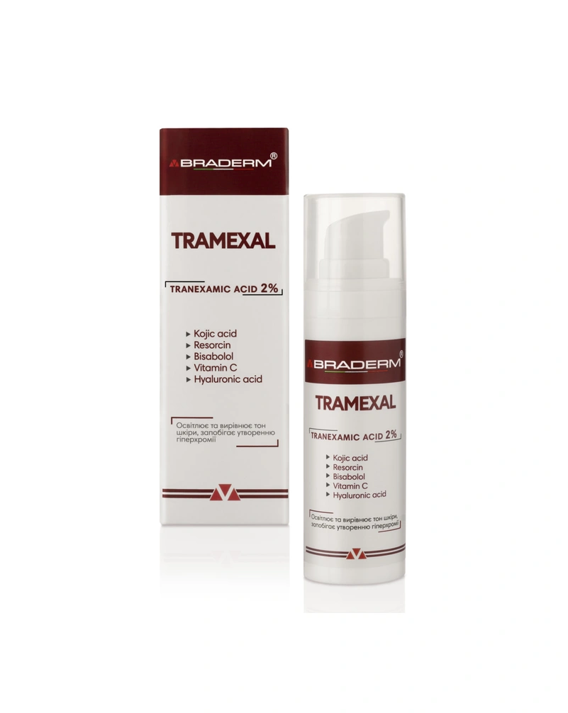 Освітлюючий крем проти пігментації braderm tramexal cream, 30 мл