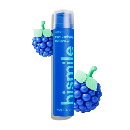Зубная паста со вкусом голубой малины Hismile Blue Raspberry Toothpaste, 60 г