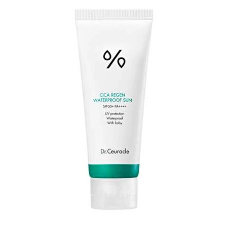 Dr.Ceuracle Cica Regen Waterproof Sun SPF50+ PA++++ - Водостійкий сонцезахисний крем з центелою азіатською ,100 мл.