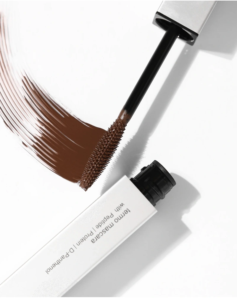 Термотушь unico termo mascara with peptides brown