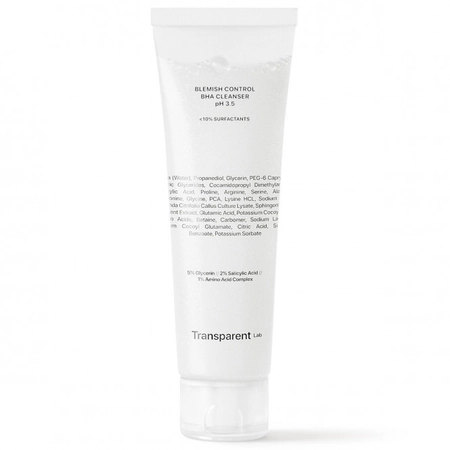 TRANSPARENT-LAB BLEMISH CONTROL BHA CLEANSER PH 3.5 - ОЧИСТКА ДЛЯ КОЖИ СКЛОННОЙ К АКНЕ, 150 МЛ.