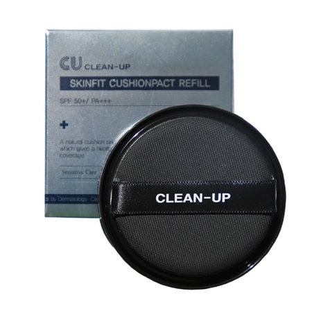 CU SKIN Clean-Up Skinfit Cushion SPF 50+ PA+++ (REFILL) - Змінний блок до кушону (23 тон ),15 г.