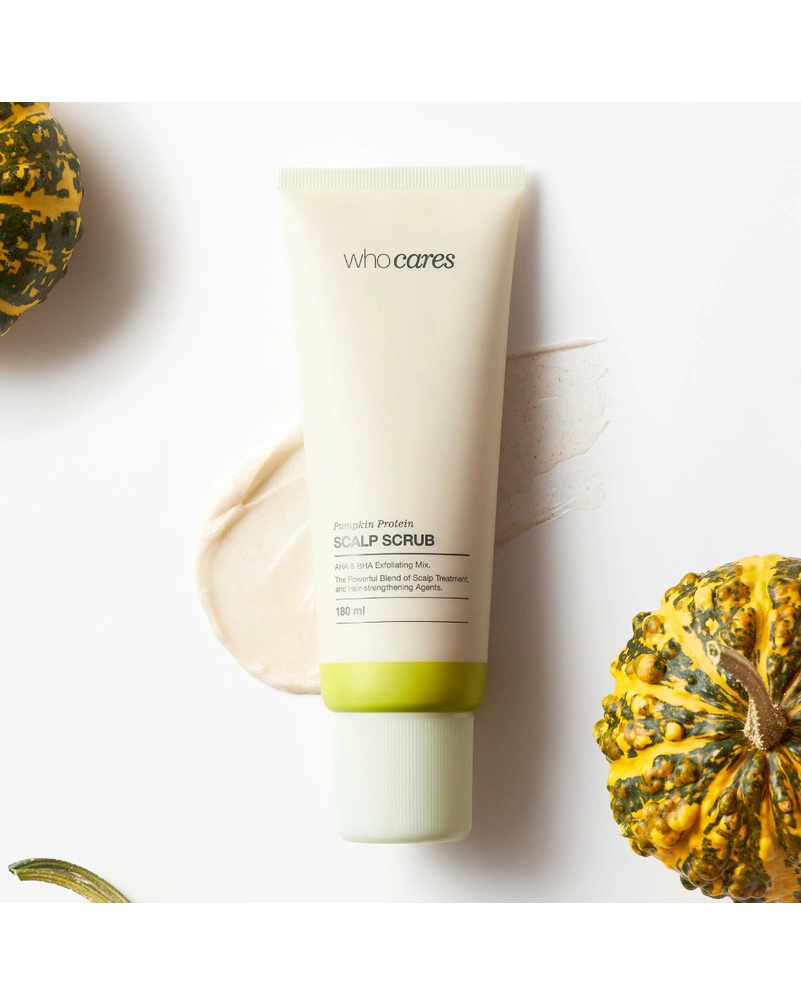 Кислотный скраб-пилинг для кожи головы Who Сares Pumpkin Protein Scalp Scrub, 180 мл