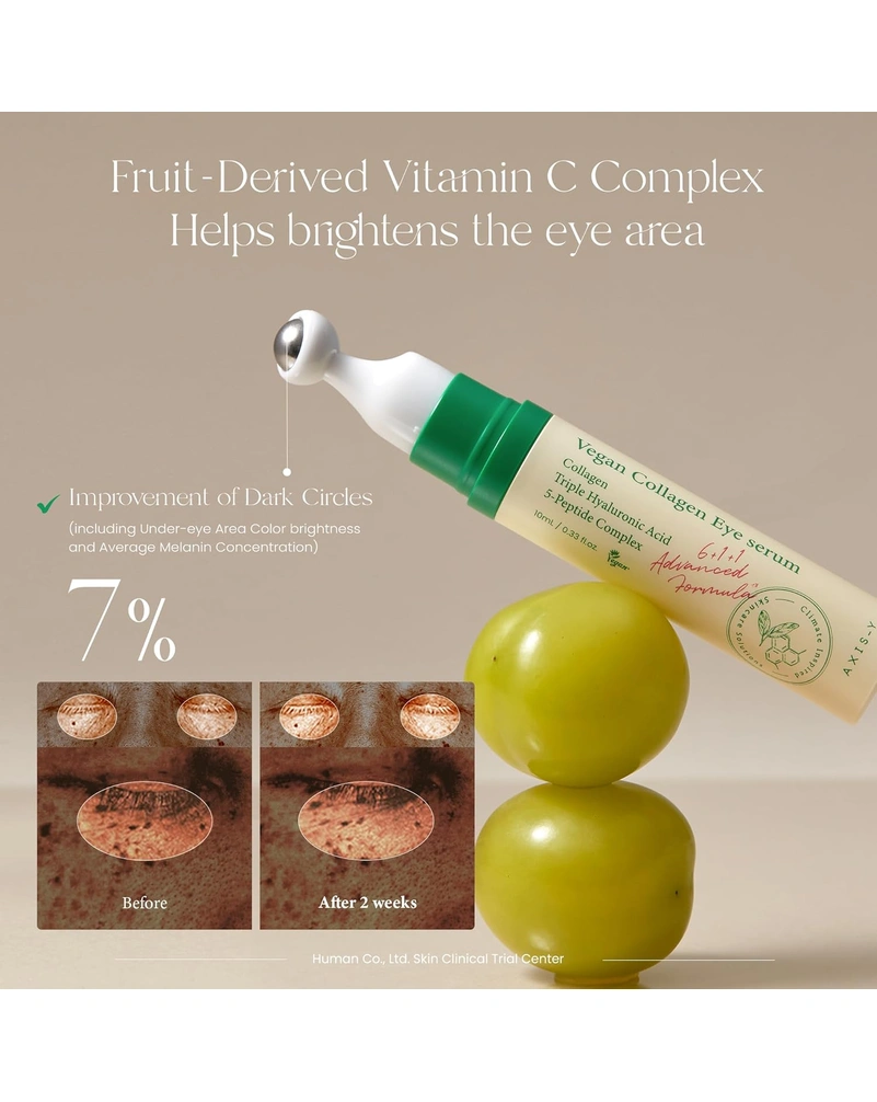Сироватка для шкіри навколо очей з колагеном AXIS-Y Vegan Collagen Eye Serum, 10 мл